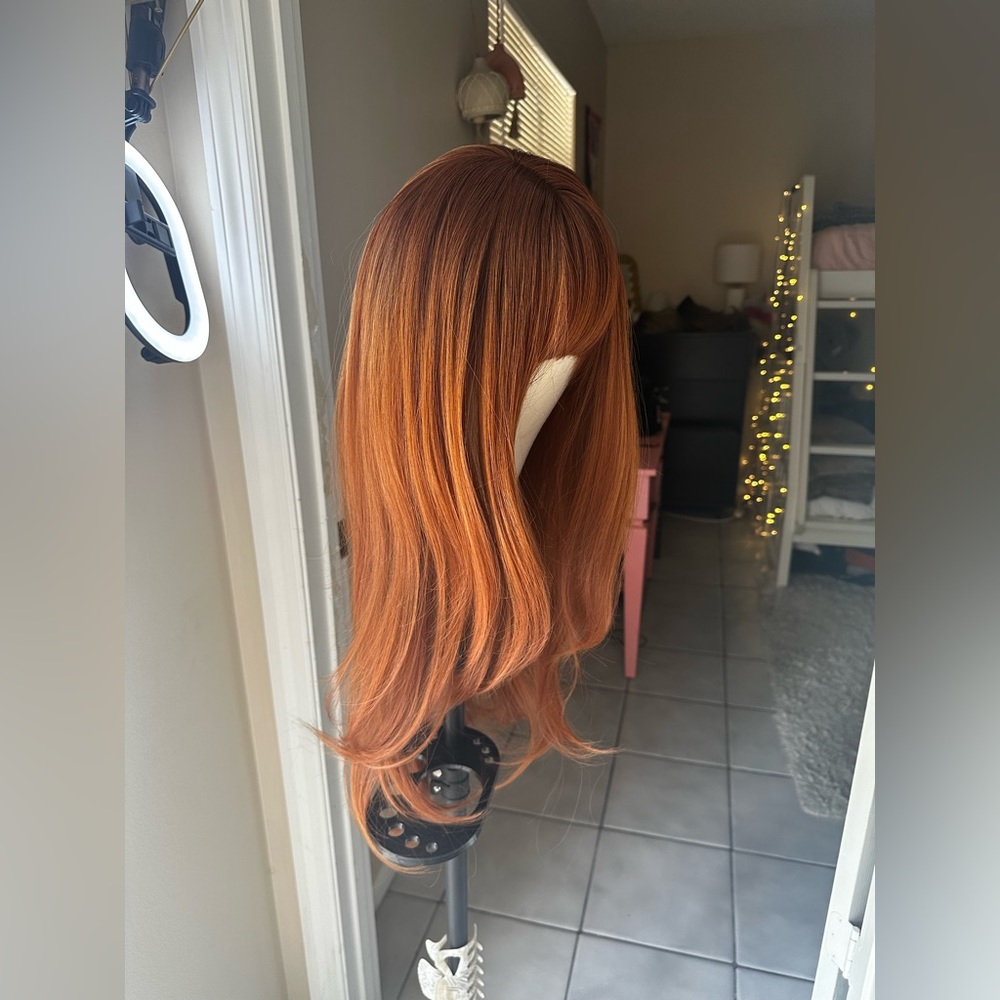 ARIEL—26 Inch Red Blowout Bounce Synthetic Wig